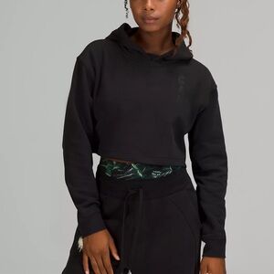 Lululemon Team Canada All Yours Cropped Hoodie COC Logo Black 6